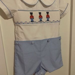 Shrimp and Grits Kids Button Suit